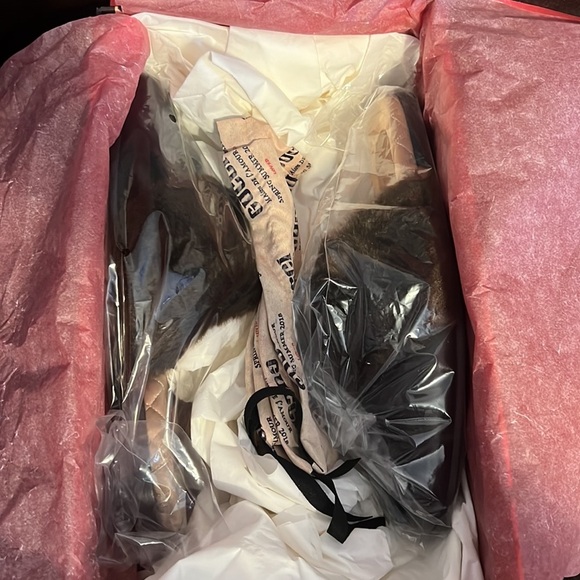 Gucci men’s leather fur logo leather Princetown mules NWB - Picture 10 of 10